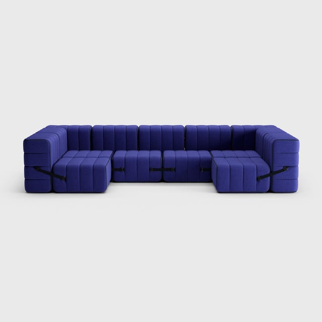 Modular Lounge Sofa in Jet from Ambivalenz, Set of 15 For Sale - Image 11 of 18