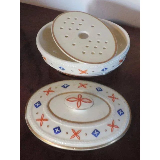 19th Century 19th Century English Victorian Porcelain Three Part Soap Dish For Sale - Image 5 of 11