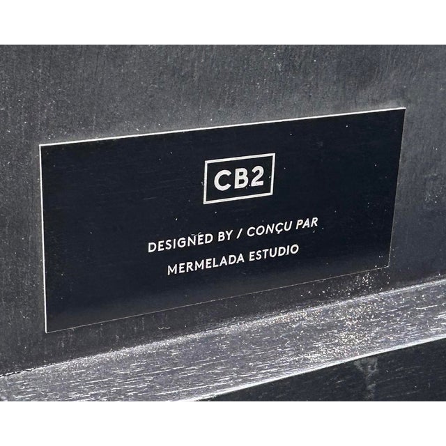 Black Carved Wood Credenza Designed by Mermelada Estudio for Cb2 For Sale - Image 8 of 8