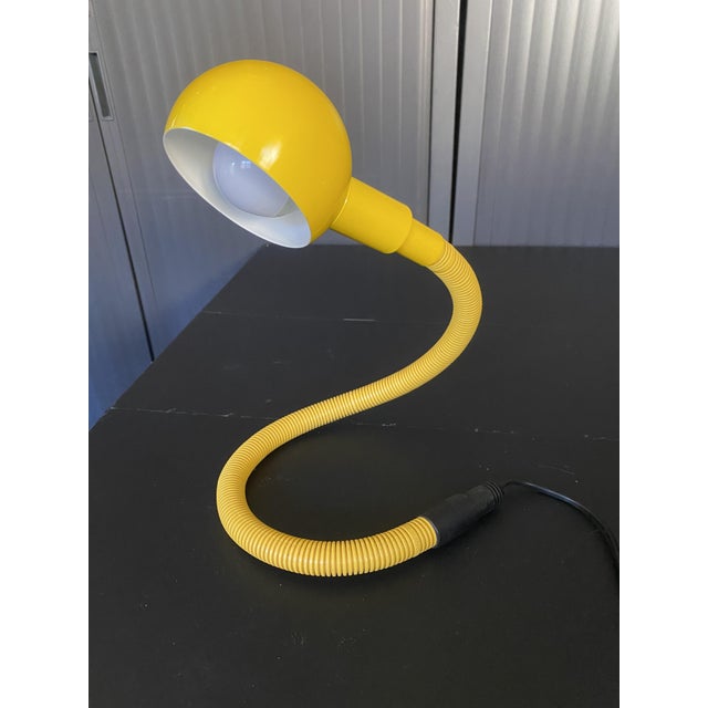 Vintage Pop Yellow Hebi Lamp by Isao Hosoe for Valenti, 1970s For Sale - Image 10 of 18