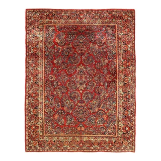Pasargad DC Hand Knotted Antique Sarouk Rug For Sale