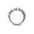 Metal 14k White Gold 1.52ctw Staggered Mixed Multi Shape Diamond Eternity Band Ring, Size 6.5 For Sale - Image 7 of 8