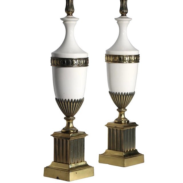 Pr. Hollywood Regency Table Lamps by Westwood Industries For Sale - Image 12 of 12