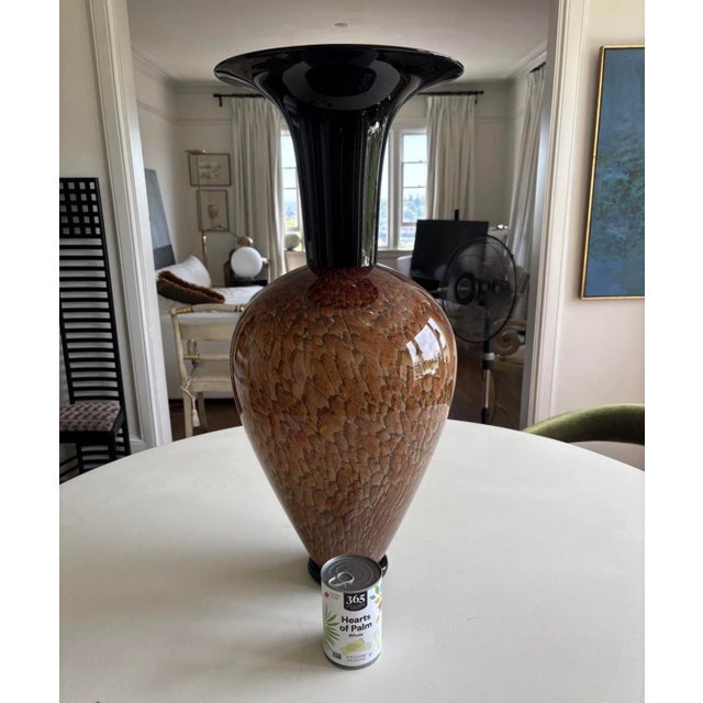 Stunning Large Athena Vase - Tortoise Shell Series by Molly Stone (2000) For Sale - Image 9 of 10