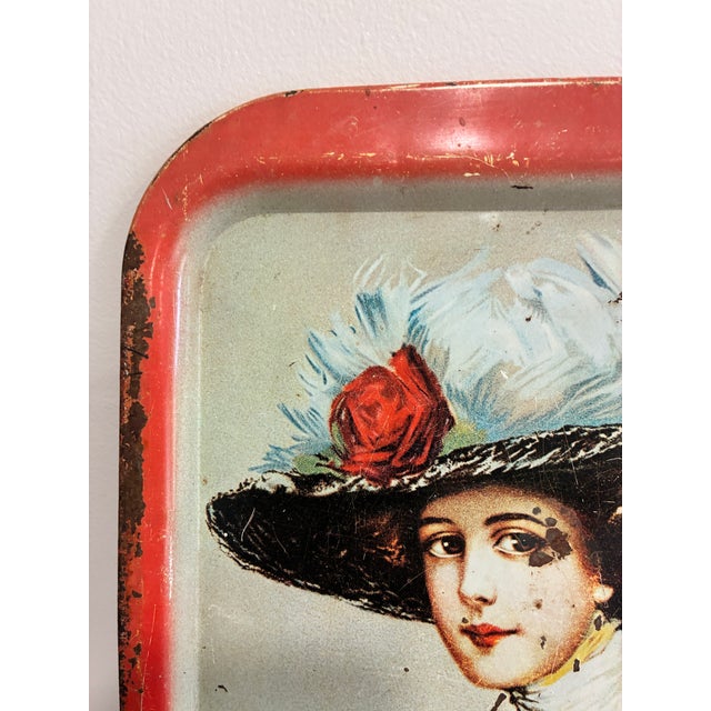 Vintage 1973 Coca-Cola Hamilton King Metal Advertising Serving Tray For Sale - Image 4 of 10