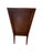 Transitional Traditional Walnut Leather Upholstered Dining Side Chair With Brass Nailhead Trim For Sale - Image 3 of 4