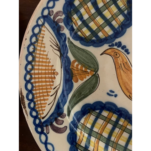 Antique Spanish Faience Plate Set, Hand Painted, Catalonia, Circa 1900 For Sale - Image 11 of 16