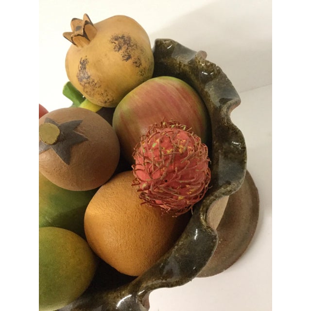 1970s Vintage Tropical Fruit & Italian Clay Topiary - 10 Pieces For Sale - Image 4 of 13