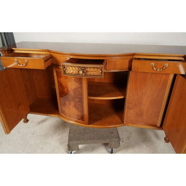 2020s Italian Mahogany Inlay Sideboard Buffet For Sale - Image 5 of 7
