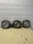 B- 350 vintage industrial round wall-ceiling lamp made of cast- iron +- 1930-1950 3 identical round wall-ceiling lamps...