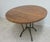 Art Nouveau 1990s Charleston Forge Hearthstone Wrought Iron Dinette Center Table Honey Suckle Maple For Sale - Image 3 of 9