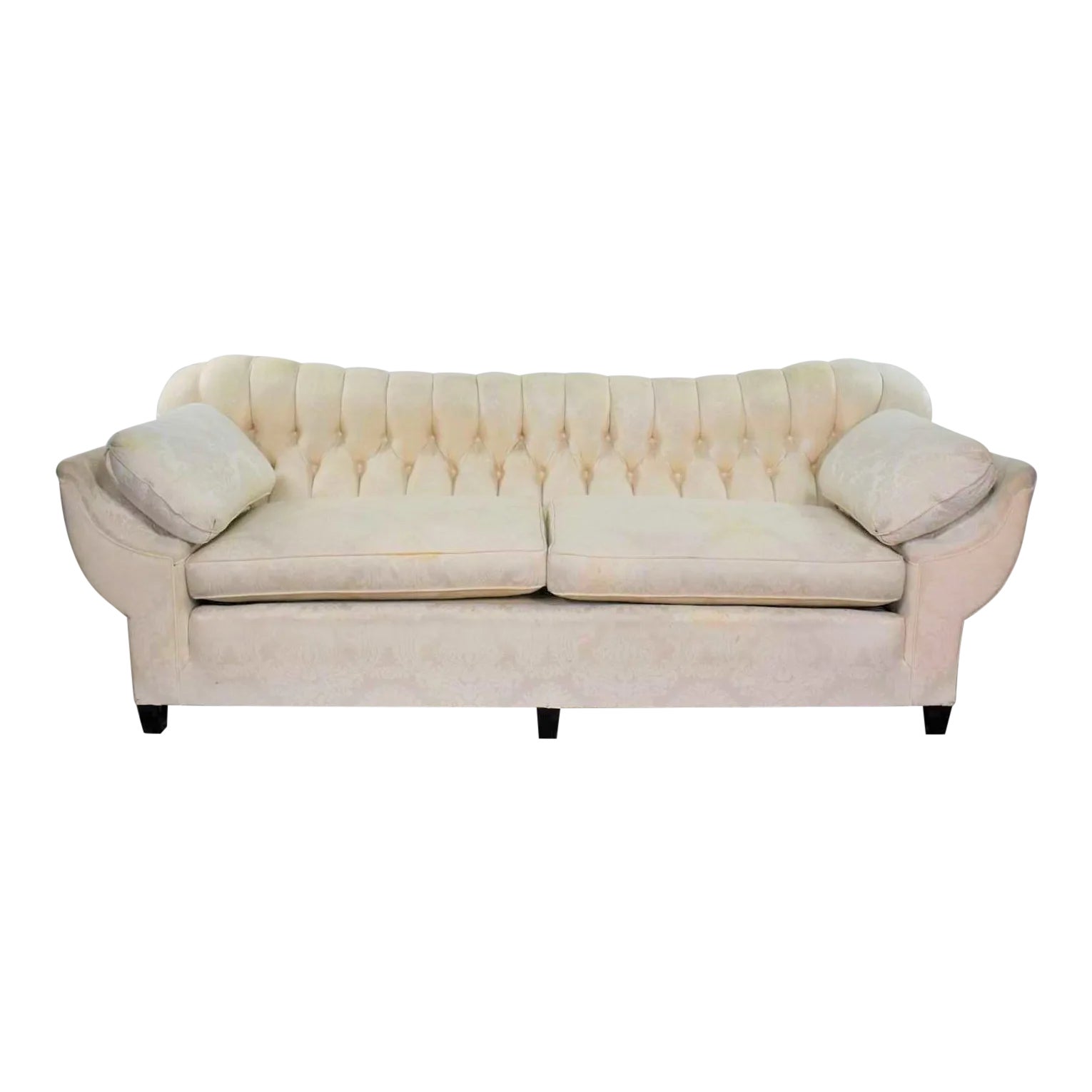 Hollywood regency ソファ　アメリカ　ビンテージ Vintage Art Deco Hollywood Regency Sofa With Tufted Back and