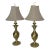 1960s American Classical Brass Lamps With Shades - a Pair For Sale