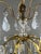 20th Century Brass and Crystal Chandelier For Sale - Image 4 of 8