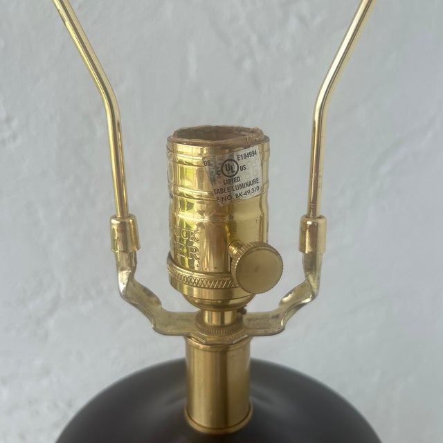 Japanese Vintage Japanese Satsuma Style Porcelain Table Lamp For Sale - Image 3 of 10