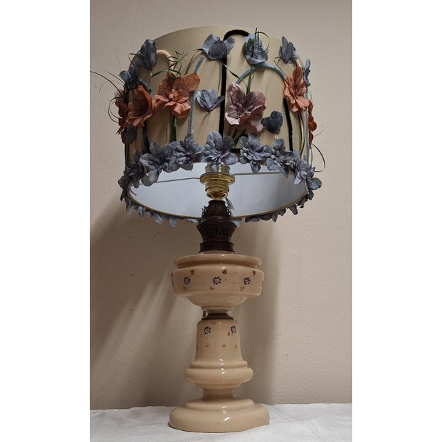 Antique Table Lamp with Glass Base from Lamplove, 1890s For Sale - Image 6 of 10