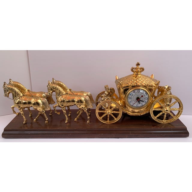 1940's United Clock Corp Model 640 Royal Horse and Carriage Electric