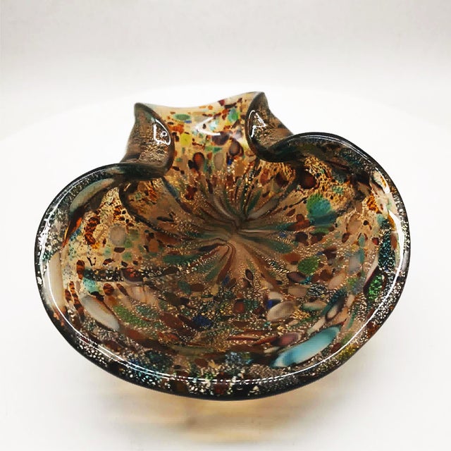 Large Murano Glass Ashtray attributed to Dino Martens, Italy, 1950s For Sale - Image 6 of 13