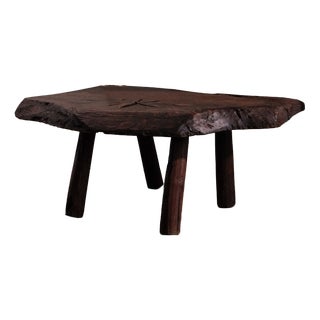 Organic Coffee Table in Wood For Sale