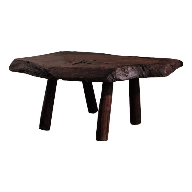Organic Coffee Table in Wood For Sale