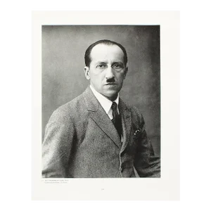 1991 After Photographic Portrait (1925) of Piet Mondrian, Black and White Parisian Print