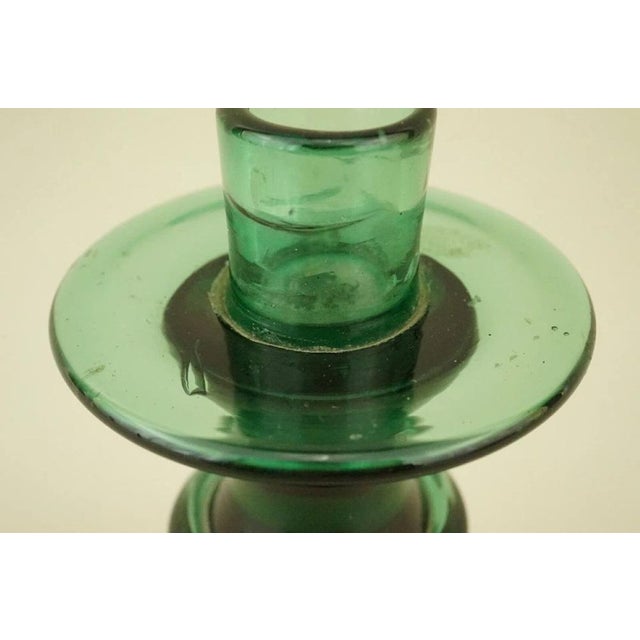 Vintage Glass Candleholder attributed to Enrico Taddei, 1940s For Sale - Image 14 of 18