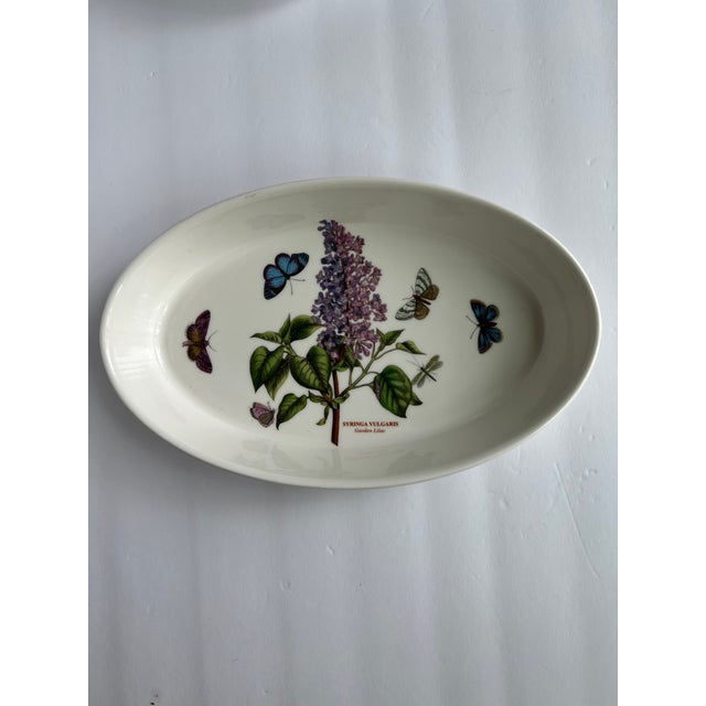 1990s Botanical Porcelain Oval Serving Dishes For Sale - Image 5 of 5