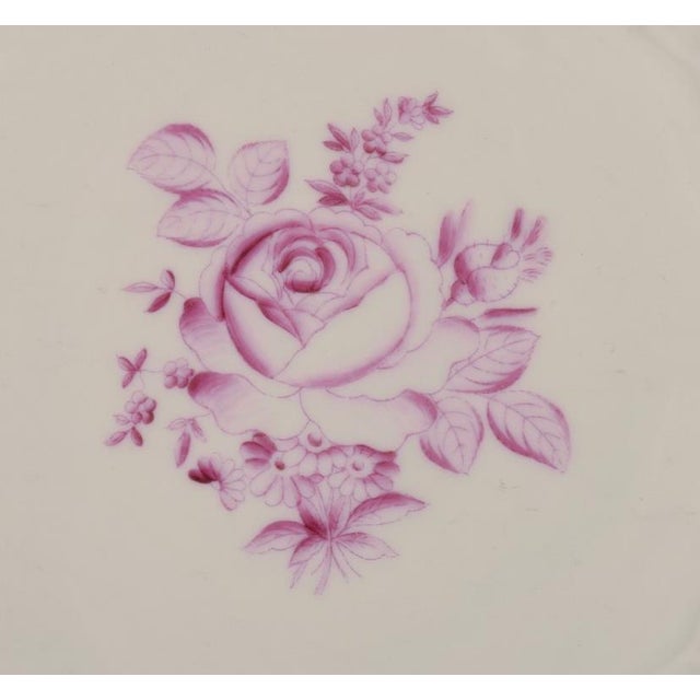 Mid 20th Century Dinner Plates from Herend, Hungary, Set of 4 For Sale - Image 6 of 9