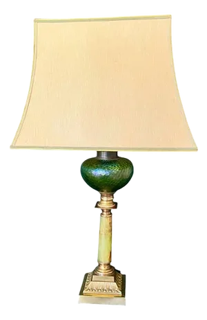 19th Century French Onyx and Bronze Table Lamp, Circa 1850