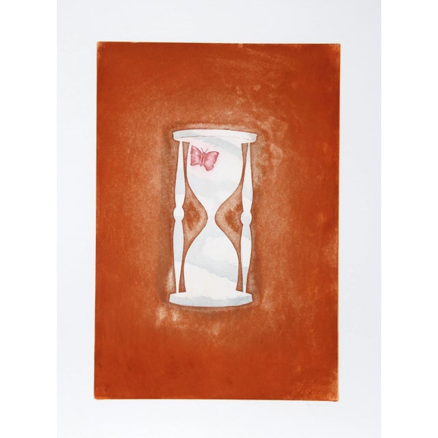 Modern Hank Laventhol, Hour Glass, Aquatint Etching For Sale - Image 3 of 3