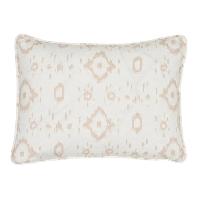 Schumacher X Veere Grenney Tabitha 18" Pillow in Pink For Sale