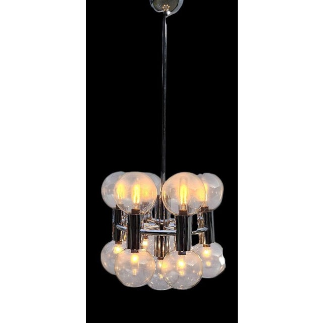 1970s 13-Light Motoko Ishii Chandelier by Motoko Ishii, 1970s For Sale - Image 5 of 11