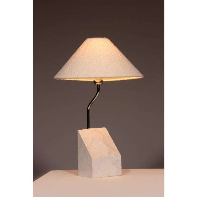 Marble and Steel Table Lamp from Bergboms Scanlicht, 1970s For Sale - Image 10 of 14