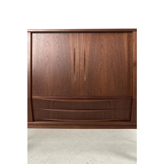 Danish Highboard in Teak For Sale - Image 4 of 12