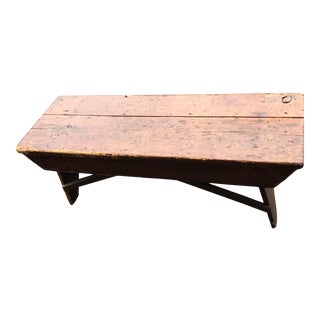 Rustic Primitive Milk Bench For Sale