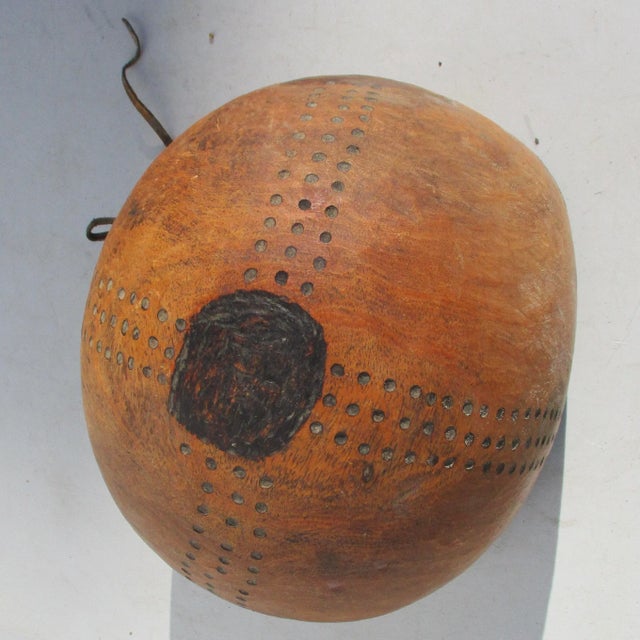 Vintage Handcarved Wooden African Bowl For Sale - Image 4 of 9