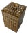 Mid-Century Italian Acrylic Glass and Rattan Box in the style of Christian Dior, 1970 For Sale