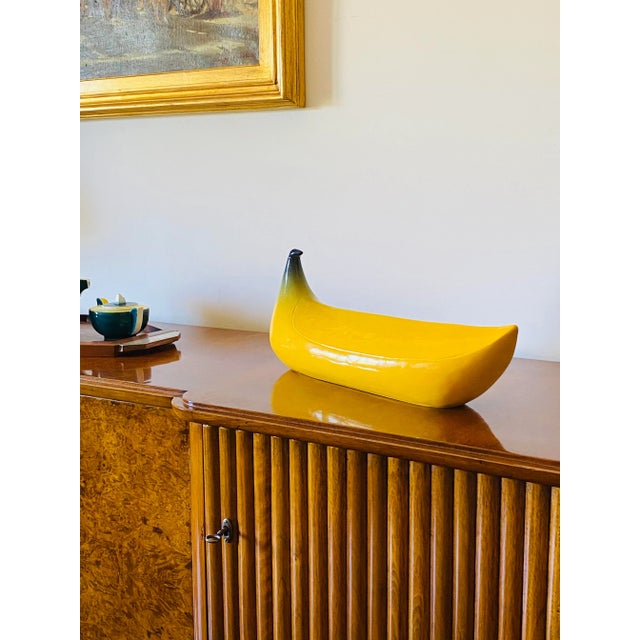 Yellow Banana Ceramic Sculpture, Zanolli Nove Italy, Ca. 1970 For Sale - Image 11 of 13
