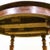 Brown Round Wood Table with Turned Legs For Sale - Image 8 of 9