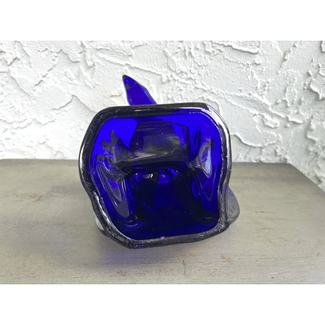 Blue 1980s Mosser Cobalt Blue Art Glass Bald Eagle Figurine/Paperweight For Sale - Image 8 of 8