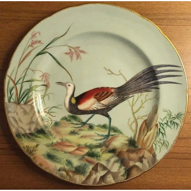 Ceramic Antique Mintons Porcelain Cabinet Plates - a Pair For Sale - Image 7 of 13