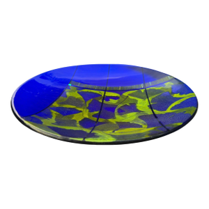 Signed Richard Ritter 14” Studio Art Glass Charger Plate, 2005