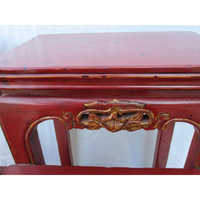 Chinese Tall Pedestal Tables - a Pair For Sale - Image 9 of 13