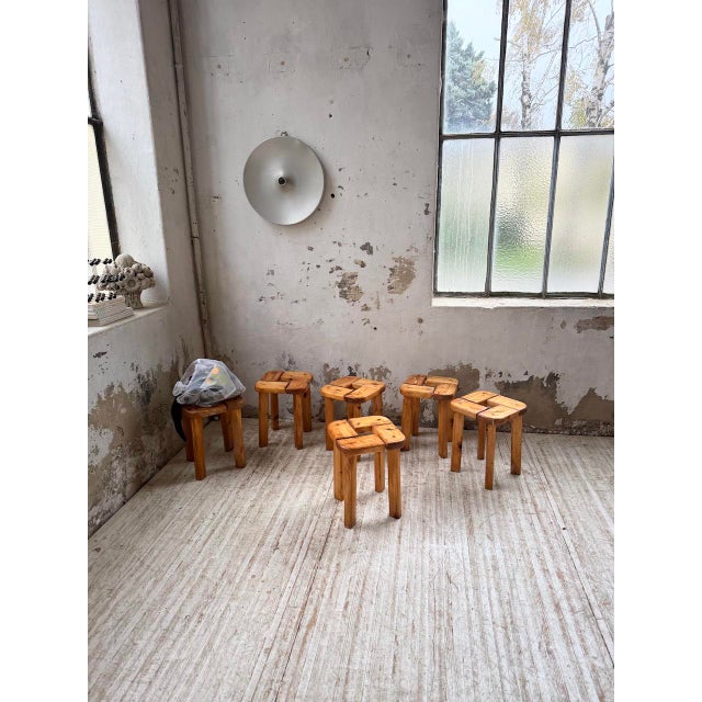 Stools by Olof Ottelin, Finland, 1950, Set of 6 For Sale - Image 3 of 18