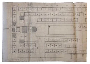 Mason Lodge Schwindgasse Working Drawings by AnotherView, Vienna, 1930s, Set of 5