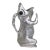 Arthur Court 1979 Handled Frog Pitcher Cast Aluminum With Green Stone Eyes 4910b For Sale