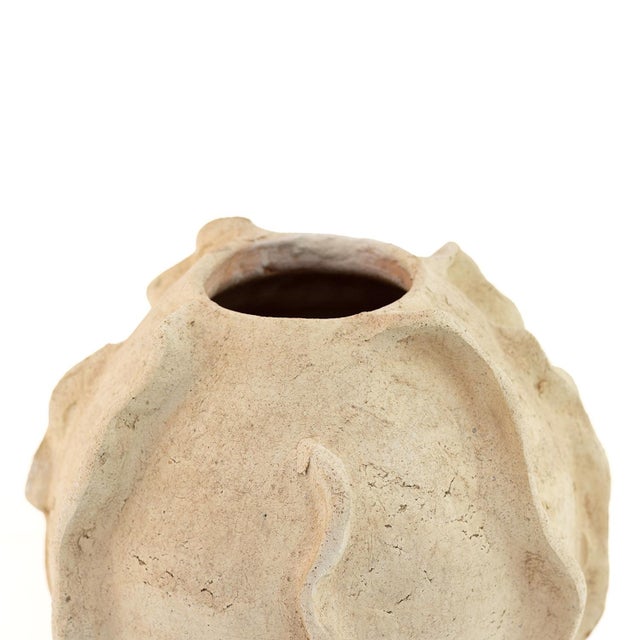 Sculpture Materials Unglazed Terracotta Sculptural Vase | One of a Kind For Sale - Image 7 of 11