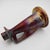 Antique Red Metallic Lustre Art Pottery Candle Holder With Gold and Blue Accents For Sale - Image 4 of 12