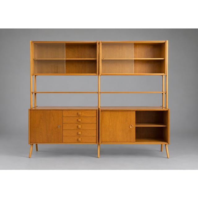 1960s Monti 300 Shelving Units and Desk by František Jirák for Tatra, 1960s, Set of 4 For Sale - Image 5 of 10