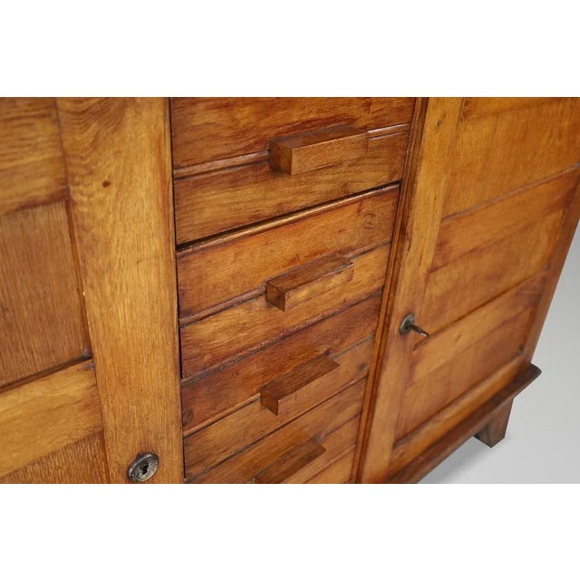 Oak Sideboard by René Gabriel, France, 1940s For Sale - Image 10 of 11